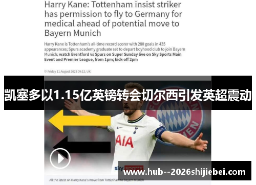 凯塞多以1.15亿英镑转会切尔西引发英超震动